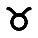 taurus glyph Icon