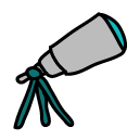 telescope Doodle Icon