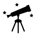 telescope glyph Icon