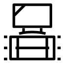 television monitor line Icon