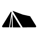 tent glyph Icon