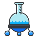 test tube experiment Filled Outline Icon