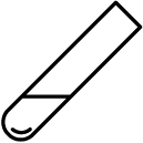 test tube line Icon