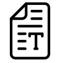 text article file line Icon