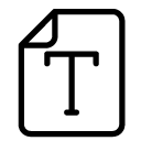 text file line Icon