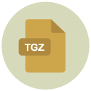 tgz Flat Round Icon