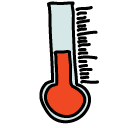 thermometer Doodle Icons