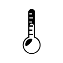 thermometer glyph Icon