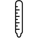 thermometer line Icon