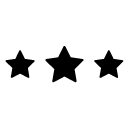 three stars_1 glyph Icon