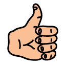 thumbs up Doodle Icon
