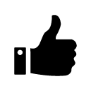 thumbs up glyph Icon