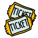 tickets Doodle Icon