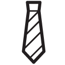 tie striped line Icon