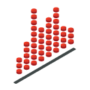 tiles bar chart Isometric Icon