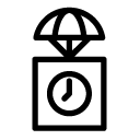 time airdrop line Icon