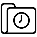 time folder line Icon copy