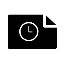 time landscape document glyph Icon