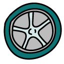 tire Doodle Icon