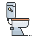 toilet Filled Outline Icon