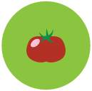 tomato Flat Round Icon