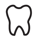 tooth dentist line Icon
