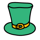top hat Doodle Icon