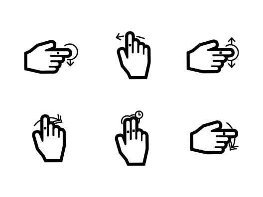 touch-gestures-line-icons