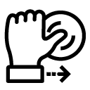 touch log out line Icon