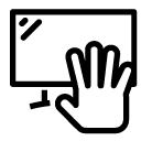 touch monitor line Icon