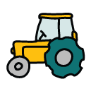 tractor Doodle Icons