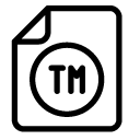 trade mark file line Icon