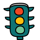 traffic light Doodle Icon