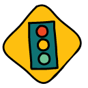 traffic lights Doodle Icon