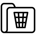 trash folder line Icon copy