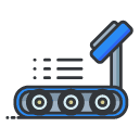 treadmill Filled Outline Icon