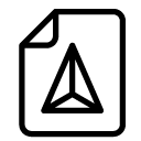 triangle file line Icon