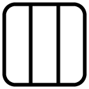 triple horizontal seperate line Icon