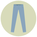 trouser Flat Round Icon