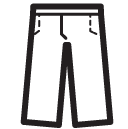 trousers pockets zipper line Icon