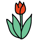 tulip Doodle Icons