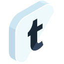 tumblr Isometric Icon