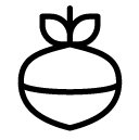 turnip line Icon