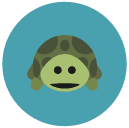 turtle Flat Round Icon