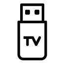 tv usb line Icon