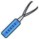 tweezers Filled Outline Icon