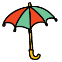 umbrella Doodle Icon
