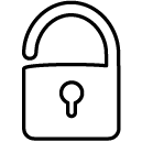 unlock line Icon