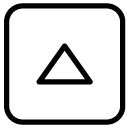 up pointer line Icon