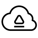 upload cloud line Icon